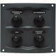 BEP Splashproof Switch Fuse Panel - 4 Gang - Grey