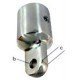Cast Stainless Steel Bow End - B: 8mm C: 7mm - Tube: 25mm
