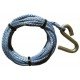 Low Stretch Trailer Winch Ropes - S Hook - 5mm - 6m - 1700kg