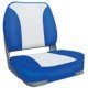 Oceansouth Deluxe Fold Down Seat - Fold Down Seat Upholstered - Blue/White