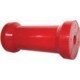 Red Polyurethane Roller - 100mm keel roller x 17mm bore