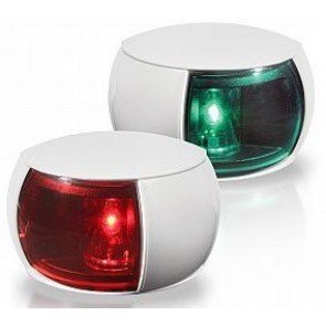 Hella NaviLED Navigation Lamps - PAIR - White - coloured lens