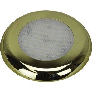 Surface Mounting Round Down LED Light - Brass