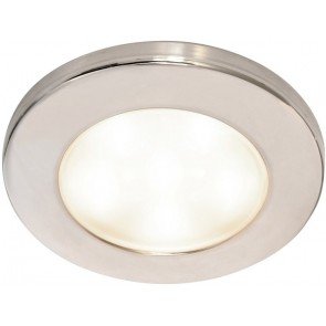 Hella EuroLED 95 White Downlight with Stainless Steel Rim