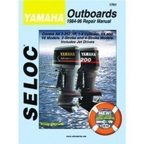 Sierra Seloc Manual - Yamaha Outboards, 1-4 Cyl., V4 & V6, 2 & 4 Stroke - No. 18-01701