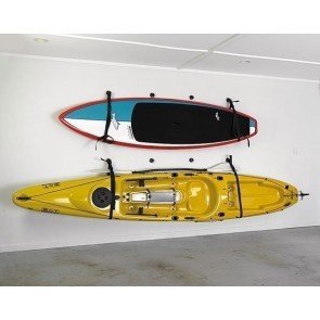 Wall Sling can easily store Surf Boards and KayaksMax Hanging Weight between both slings: 60kg