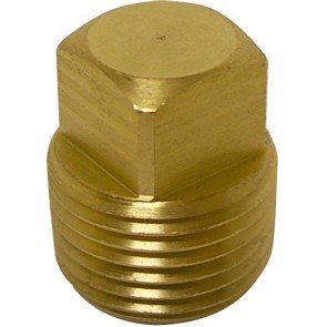 Brass Garboard Drain Plug and Housing - Plug Only