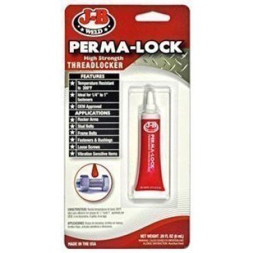 JB Weld Perma-Lock Threadlocker - High - Red - 6ml
