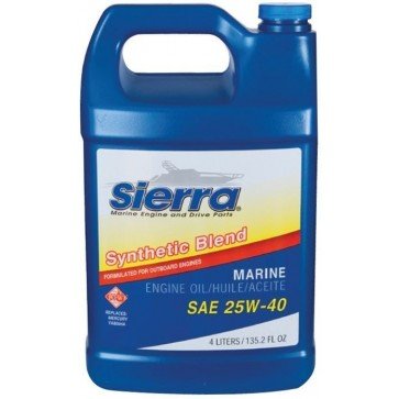 Sierra Synthetic Blend Outboard 4-Stroke Engine Oil 25W-40