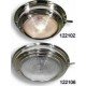Round Dome Light Stainless Steel - S/S Dome Light - Red/White - 110mm Lens Dia, 165mm Overall Dia - 55mm