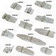 Pressed Stainless Steel Hinges - 66mm x 41mm - 20mm - 18/48mm Split, 10mm Offset