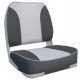 Oceansouth Deluxe Fold Down Seat - Fold Down Seat Upholstered - Grey/Charcoal