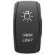 On-Off - Cabin Light - Laser Etched Water Resistant Rocker Switches