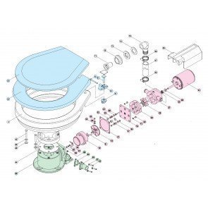 TMC Electric Toilet Spare Parts - Macerator Housing T/S Electric Toilets (19)