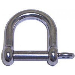 Wide D Shackle Stainless Steel