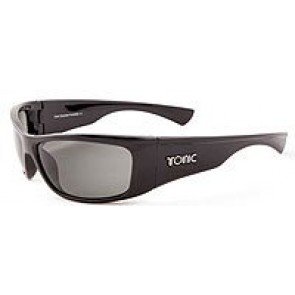 Tonic Sunglasses - Polycarbonate Lenses - Shimmer Polycarbonate - Lense: Grey Frame: Black