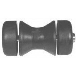 Dunbier Poly Bow Rollers With 12mm Shaft & End Caps - Suit 100mm